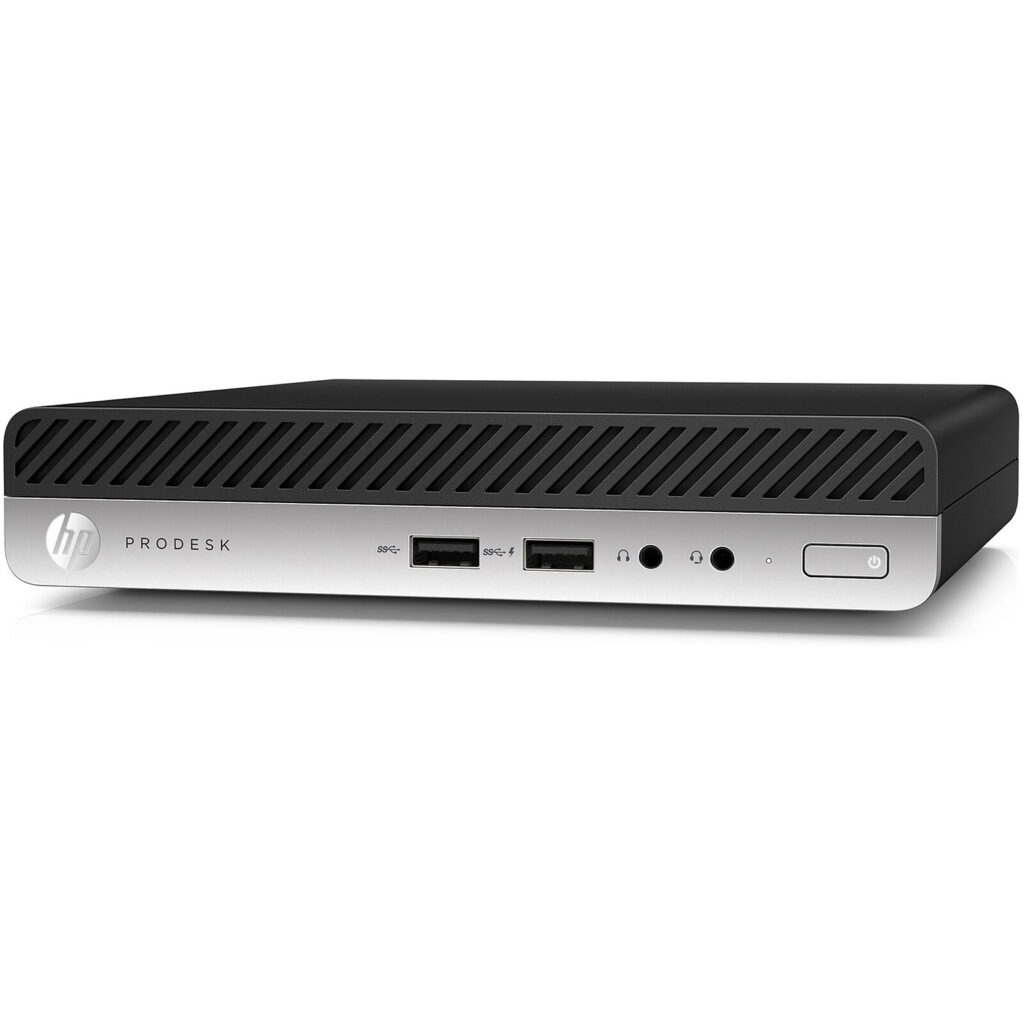 Ordenador HP ProDesk 400 G4 Mini PC reacondicionado Grado B – Core i5 8500T, 8GB RAM, 256GB SSD NVMe