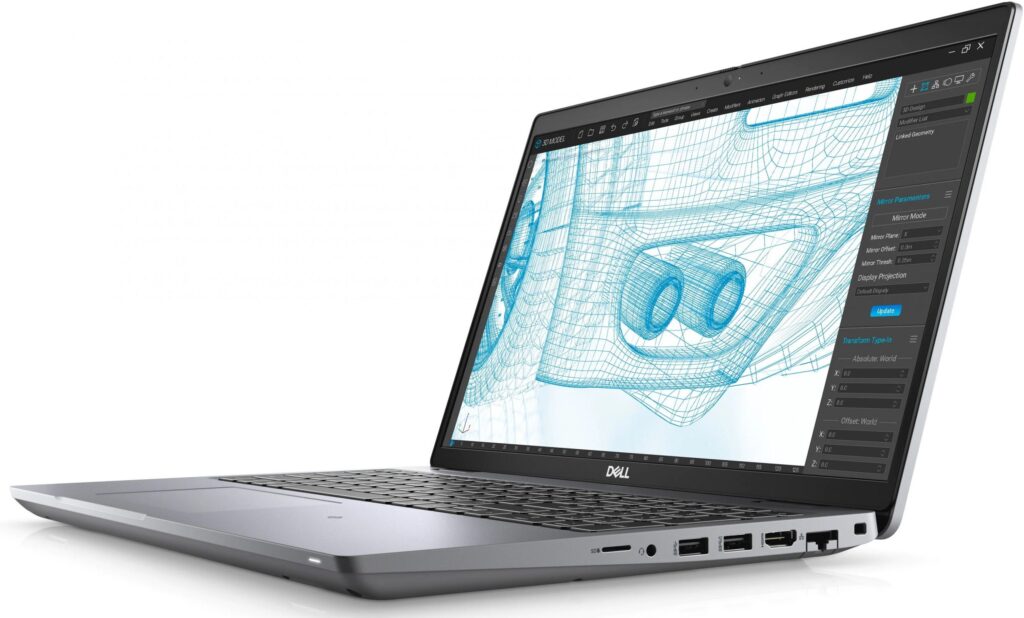 Portátil Dell Precision 3561 reacondicionado Grado B + NVIDIA T1200 4GB tecl. num. castellano – Core i7 11850H, 16GB RAM, 1TB SSD