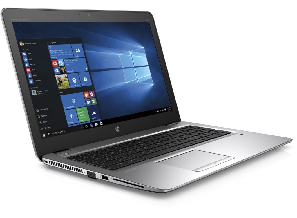 Portátil HP EliteBook 850 G3 reacondicionado Grado B tecl. num. – Core i5 6300U, 8GB RAM, 256GB SSD